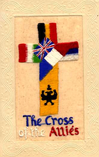 allies of ww1. Cross Made of Allies Flags WWI